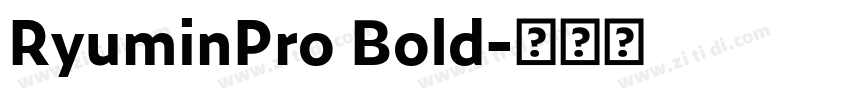 RyuminPro Bold字体转换